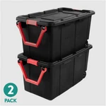 2PACK Extra Large Storage Bin, 40 Gallon Wheeled Plastic Container. Fixed Price $35.00.