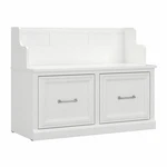 Woodland 40W Entryway Bench With Doors White Ash - Engineered. Fixed Price $245.99.