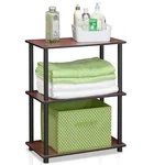 Furinno Turn-n-tube 3-TIER Compact Display Rack Dark Cherry. Fixed Price $39.86.