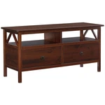 Linon Titian Wood Media Stand With 2 Drawers Open Storage Tobacco Brown. Fixed Price $199.83.