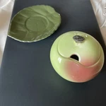Carlton Ware Apple Shaped Sauce Preserve Pot & Plate. Fixed Price $20.14.