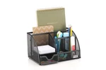 Storagemax Organizer With Drawer, Desktop Wire Mesh Sorter 6 Black. Fixed Price $17.82.