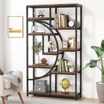 Tribesigns Bookshelf, Industrial 5 Tier Etagere Bookcase, Freestanding Tall B.... Fixed Price $242.43.