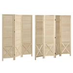 Homcom 4.7' Wooden Room Divider With Pegboard Display. Fixed Price $96.99.