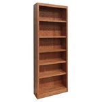 Bowery Hill Traditional 84" Tall 6-SHELF Wood Bookcase In Dry Oak. Fixed Price $369.99.