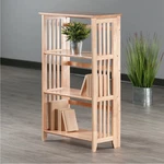 Solid Wood 4-SHELF Bookcase Home Office Study Library Display Organizer Natural. Fixed Price $174.95.