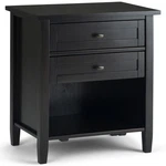 Warm Shaker Wood 24" Transitional Bedside Nightstand Table In Hickory Brown. Fixed Price $307.99.