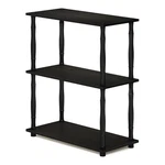 Furinno Turn-n-tube Wood 3-TIER Shelf Display Rack W/ Classic Tubes Espresso. Fixed Price $46.33.
