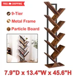 9-TIER Tree Bookshelf, Wooden Floor Standing Bookcase For Home & Office Storage. Fixed Price $57.60.
