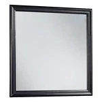 Benjara Wooden Frame Mirror With Mounting Hardware- Black And Silver. Fixed Price $151.99.