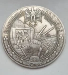 WW2 The Atlantic Wall 1942-1944 German Military Table Desk Medal. Fixed Price $12.77.