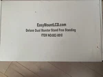 Easymountlcd Deluxe Dual Monitor Free Standing Up 28. Fixed Price $60.00.
