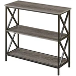 Convenience Concepts Tucson Three-tier Bookcase Weathered Gray Wood Finish. Fixed Price $122.32.