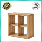 Better Homes & Gardens 4-CUBE Storage Organizer Bookcase Shelf, Light Honey Wood. Fixed Price $50.19.