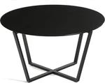 Metro Round Glass Coffee Table - Black Top & Base. Fixed Price $133.99.