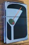 Zippo 20851 Cocktail Hour High Polish Chrome New Original Box Retired 2005. Fixed Price $29.95.