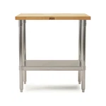 John Boos Maple Wood Top Work With Adjustable Lower Shelf, 36 X 24 1.5". Fixed Price $569.99.