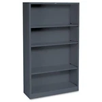 The Hon S60ABCS Metal Bookcase 34.5"X12.6"X59" Charcoal Steel Shelves. Fixed Price $580.04.