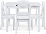 Humble Crew White Kids Table And 4 Chairs Set Solid Wood Stain Resistant New. Fixed Price $22.49.