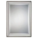 Uttermost 09081 Silver/white Lahvahn 34" X 24" Fir Wood Frame Beveled Mirror. Fixed Price $338.40.