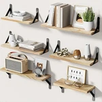 Best Amada Homefurnishing Wall Shelves Set Of 6, Rustic Farmhouse Style, Wood. Fixed Price $30.38.