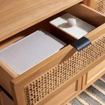 Safavieh Suri 3-DRAWER Door Sideboard Natural. Fixed Price $504.43.