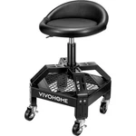 Rolling Garage Stool 300LBS Adjustable Height Mechanic Work Shop Seat W/ Casters. Fixed Price $85.97.