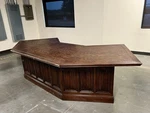 Very Large Solid Wood Executive Desk Owned By John Bianchi. Fixed Price $969.00.