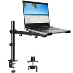 Laptop Desk Mount, Single Stand Arm With Vented Tray For 17 Inch Notebook. Fixed Price $40.71.