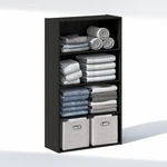 Furinno Reed 4-TIER Closet Organizer Open Shelf Espresso. Fixed Price $94.93.