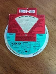 Vintage 1977 Emergency First Aid Dial Wheel Card. Fixed Price $9.44.