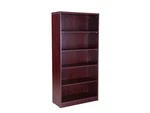 Boss Bookcase, 31W X14D 65.5H Mahogany. Fixed Price $310.49.