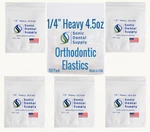 500 Clear 1/4 Inch 4.5OZ Orthodontic Latex Free Elastic -braces Rubber Bands. Fixed Price $6.50.