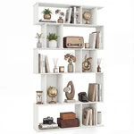 Giantex 5-TIER Bookshelf, 10-CUBE White Geometric Bookcase With Closed-back.... Fixed Price $90.40.