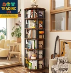 Tier Rotating Bookshelf Tower, Revolving Bookcase, 360 Round Spinning. Fixed Price $208.99.