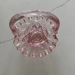 Lenox Pink Glass Floral Decorative Basket For The Holidays 1998. Fixed Price $9.00.
