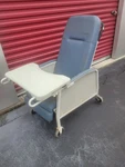 Lumex 3-POSITION Medical Recliner, Reclining Geri Chair With Wheels, Blue Ridge. Fixed Price $500.00.