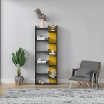 Ada Home Cor Bonaparte Bookcase 64.17'' X 53.4'' 8.66'' Anthracite & Mu. Fixed Price $87.26.