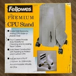 Fellowes Premium Cpu Stand Adjustable Steel Rolling Computer Tower Holder 91781. Fixed Price $21.00.