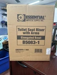 New Essential Medical B5083-1 Toilet Seat Riser With Arms-elongated Bowl 3.5". Fixed Price $44.50.