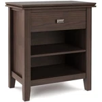 Simpli Home Artisan Wood 24" Transitional Bedside Nightstand Table In Warm Wa.... Fixed Price $280.00.