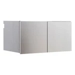 Benjara Osy Wall Mounted Garage Cabinet- 2 Wide Shelves- Double Door- Gray. Fixed Price $379.41.