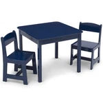 Delta Children Mysize Kids Wood Table And Set (2 Included), Blue. Fixed Price $45.99.