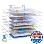 Liaqicha Art Drying Rack 8-TIER Studio Organizer Removable Shelves Iron Storage. Fixed Price $34.12.