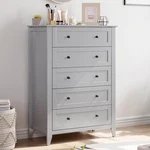 Chest Of Drawers Dresser Grey 42.5 31.5 Idealhouse Modern Organizer. Fixed Price $299.99.