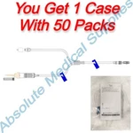 *50-PACKS* Codan Bifurcated Administration Set 17" Female Luer-lock Sterile B870. Fixed Price $229.99.