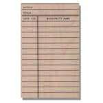 Wood Rubber Stamps, Library Return Card, School Books, Dates, Mixed Media. Fixed Price $18.75.