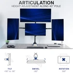Vivo Telescoping Extra Tall Quad Ultrawide 27" 38" Monitor Desk Mount. Fixed Price $89.99.