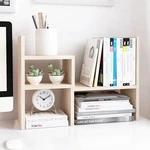 Desktop Organizer Office Storage Rack Adjustable Wood Display Shelf White 5 U.... Fixed Price $38.61.