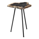 Uttermost 25461 Mircea Petrified Wood Tripod Accent Drink Table. Fixed Price $415.20.